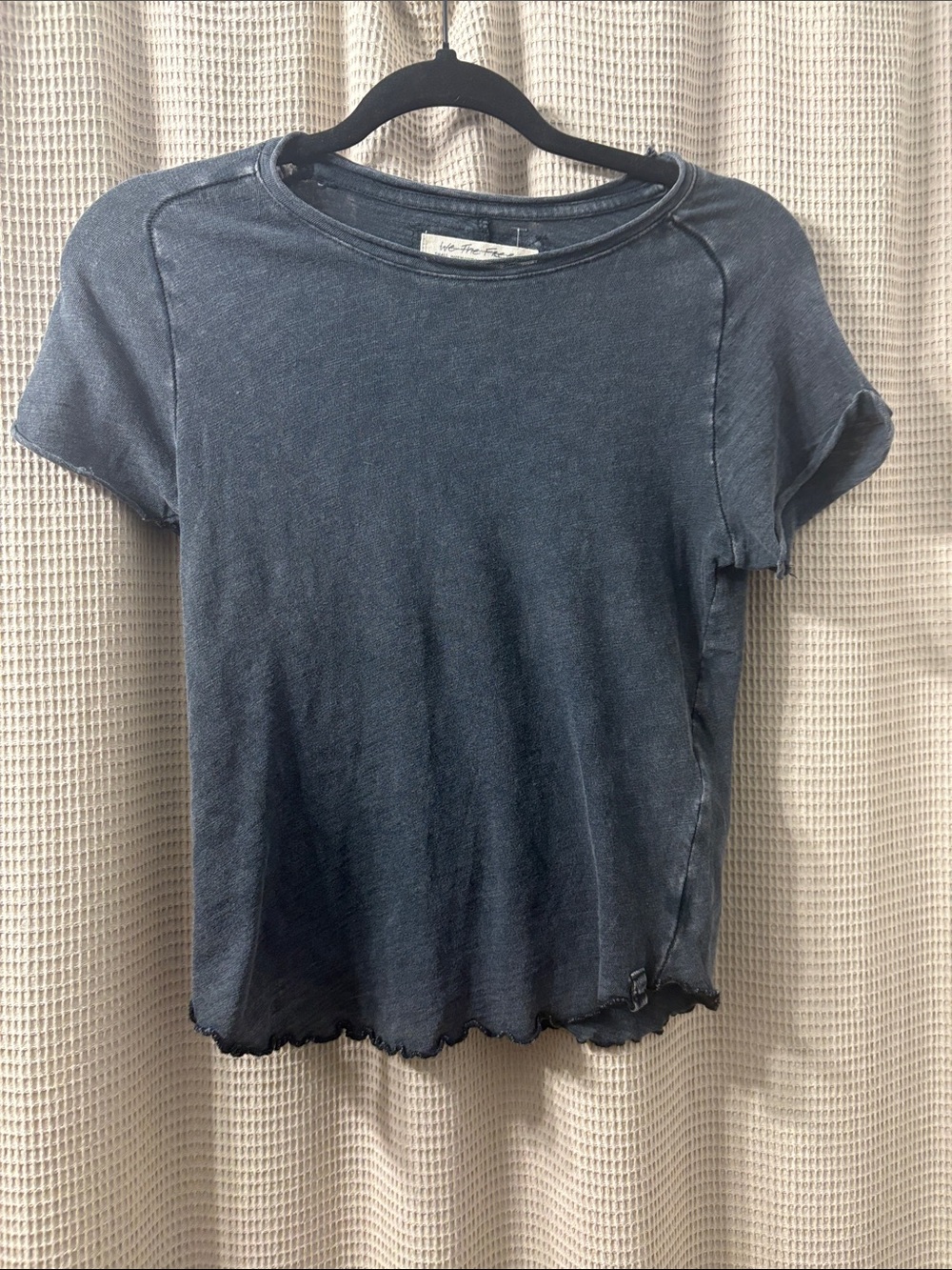 We The Free Washed black Short Sleeve Crew Tee nwot